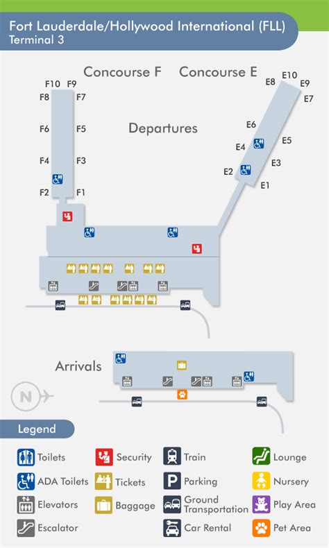 ft lauderdale airport map terminal 3